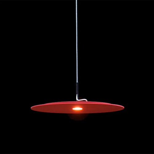 Nordic retro circular pendant light for interior decoration - vue 4 sur 6