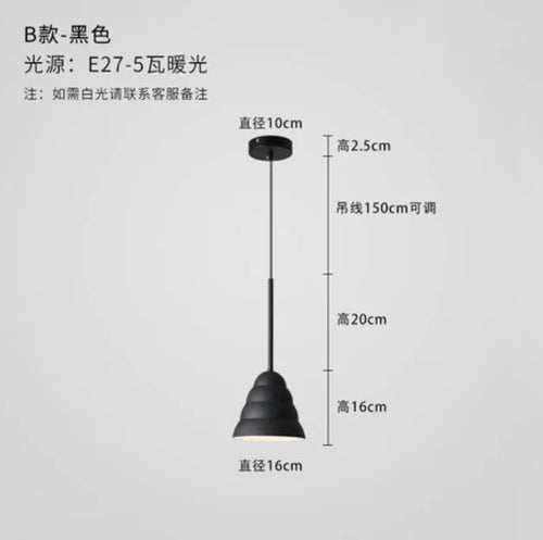 Nordic decorative pendant light for creative indoor lighting - vue 13 sur 14