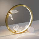 Gold metallic butterfly LED table lamp