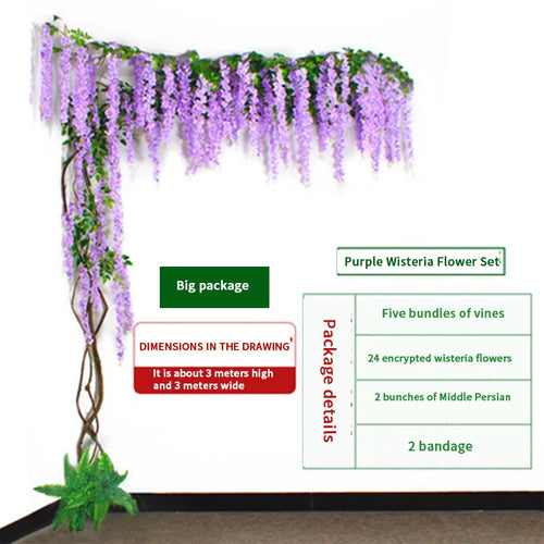 Artificial green plants winding vines, simulated banyan branches, everlasting banyan tree interior decoration, living room, home - vue 13 sur 18