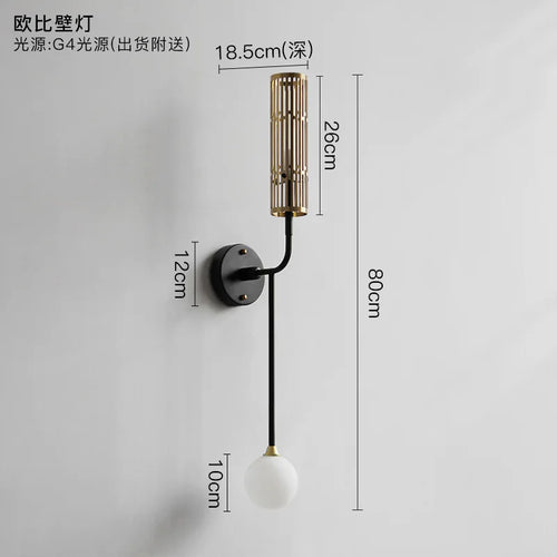 Modern Nordic G4 LED wall light - vue 7 sur 7