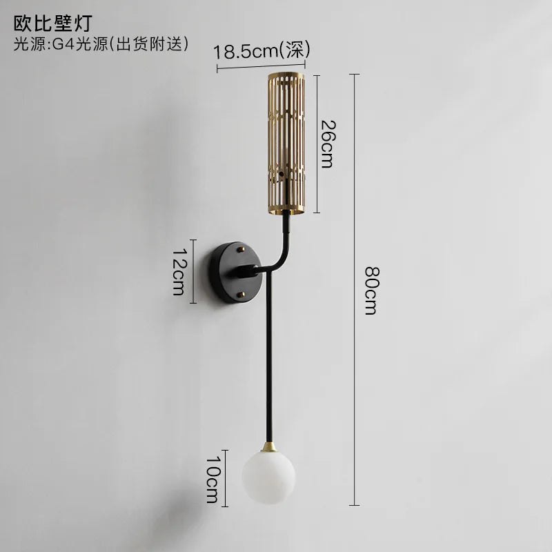 Modern Nordic G4 LED wall light - vue 7 sur 7