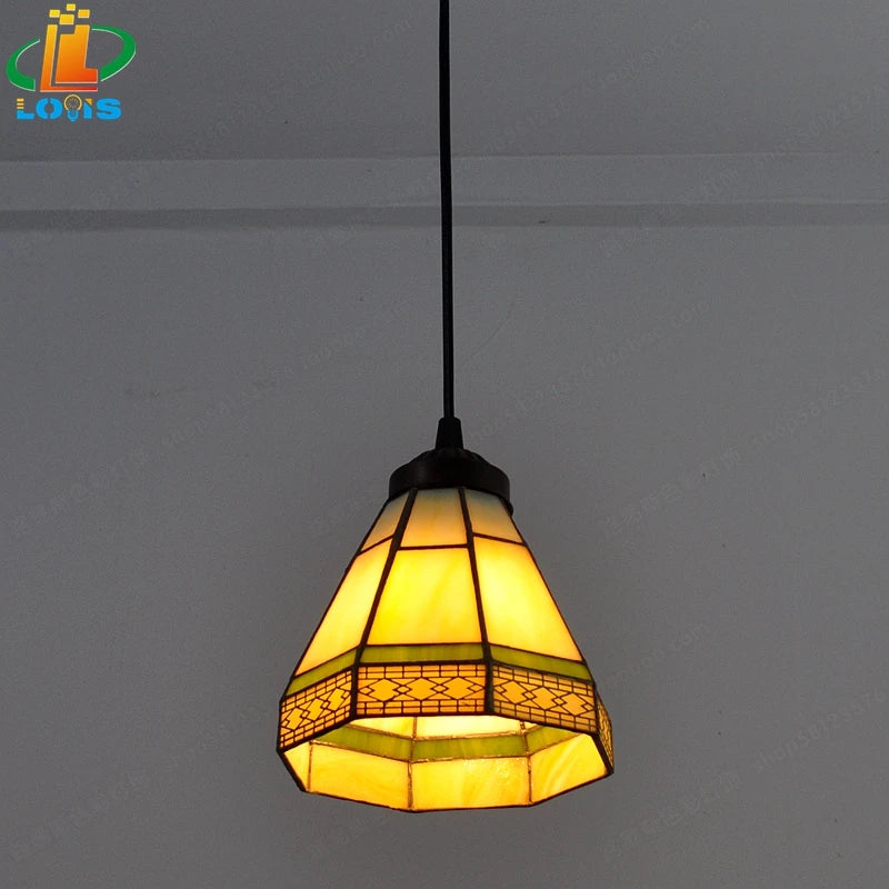 Tiffany style glass chandelier for elegant interior decoration - vue 8 sur 13