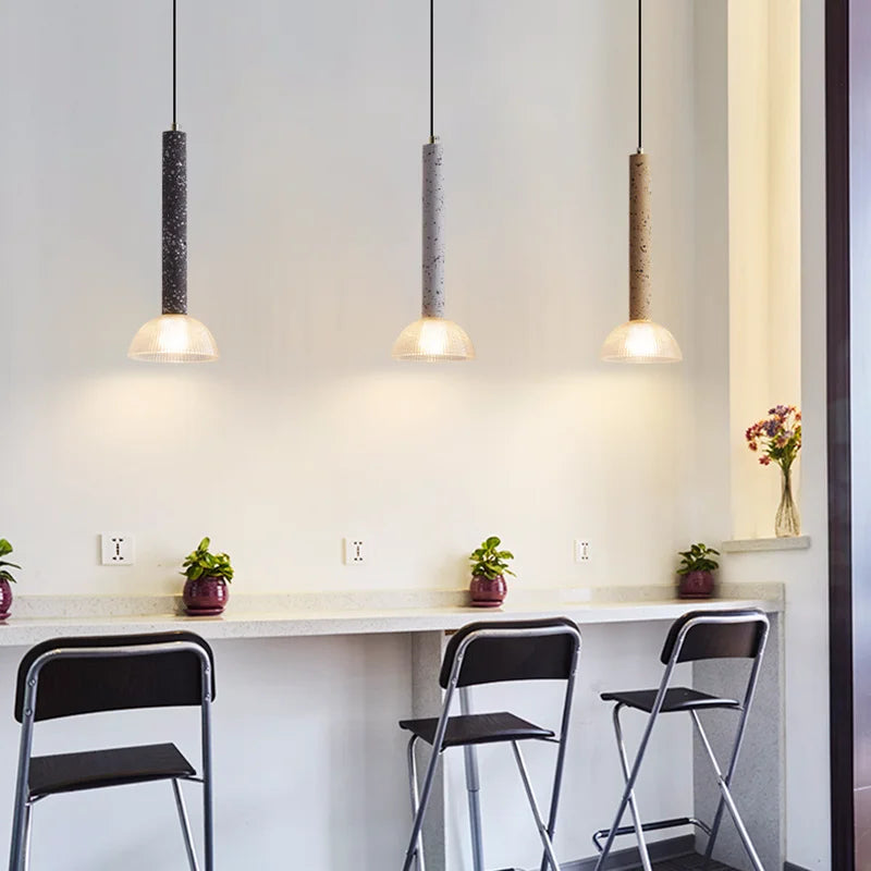 Terrazzo pendant light for modern kitchen and bar