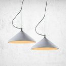 Retro loft concrete pendant light with LED for restaurant and living room