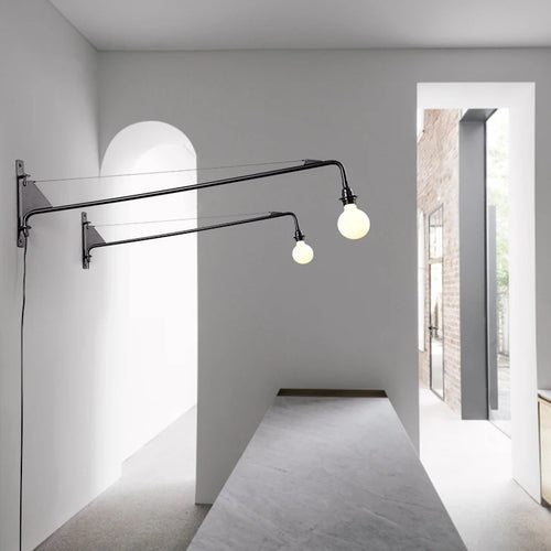 American retro industrial style iron wall light - vue 2 sur 5