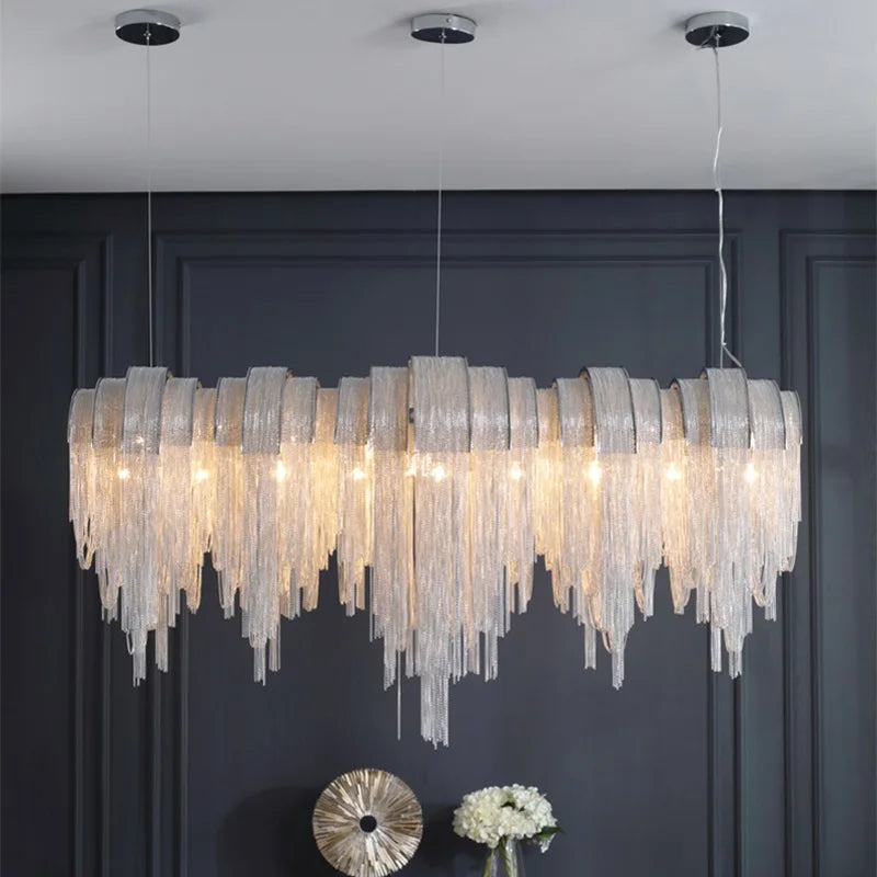 Modern lightweight creative chandelier for contemporary spaces - vue 3 sur 12