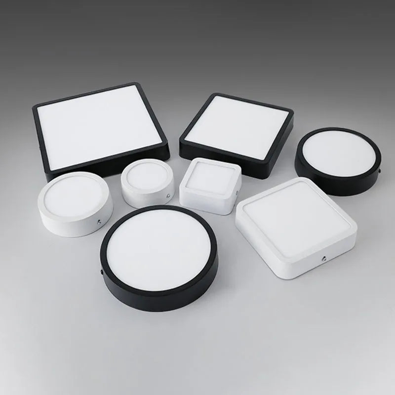 Round and square LED panel ceiling light for interior decoration