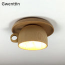 Modern nordic wooden ceiling light decorative fixture