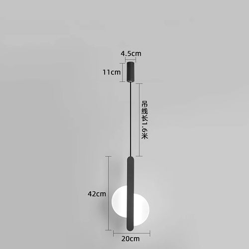 modern led pendant light for elegant interior decoration - vue 10 sur 12