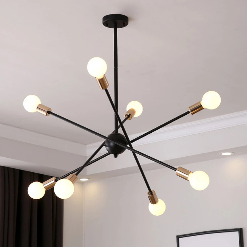 Modern LED industrial Sputnik chandelier creative home lighting