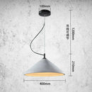 Retro loft concrete pendant light with LED for restaurant and living room