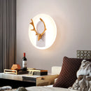 Modern decorative LED wall light in iron and acrylic