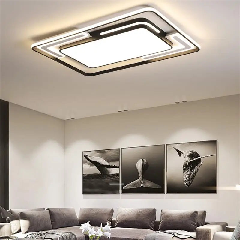 Contemporary geometric ceiling light for indoor lighting - vue 4 sur 9