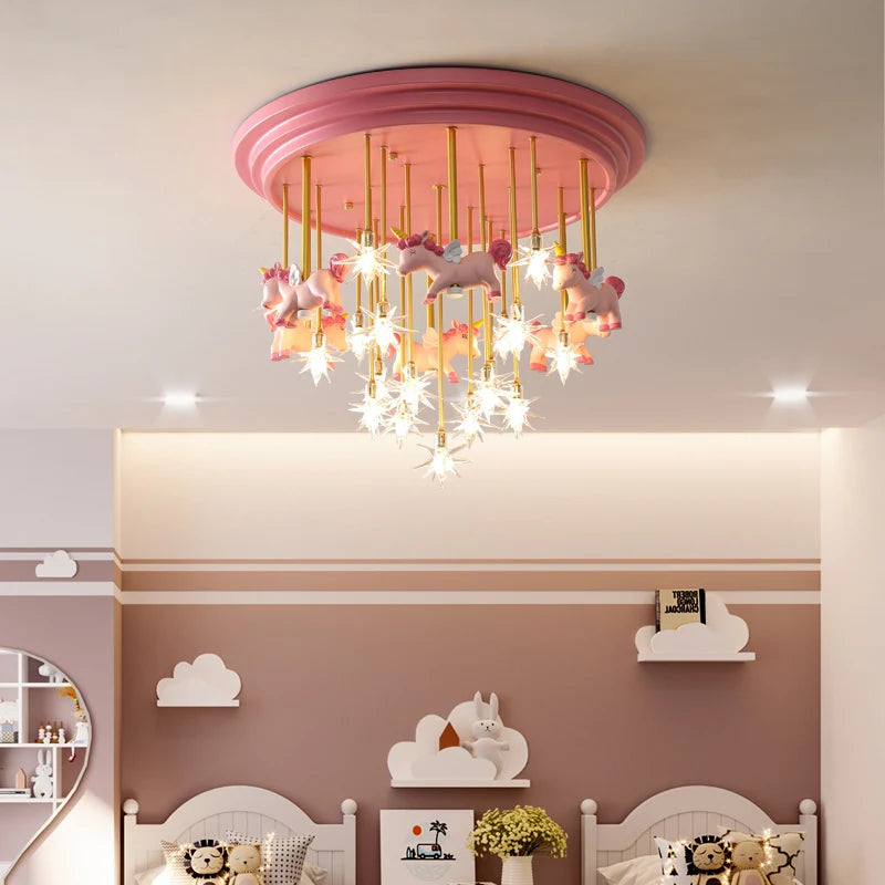 Romantic LED chandelier for elegant and cosy interior decor