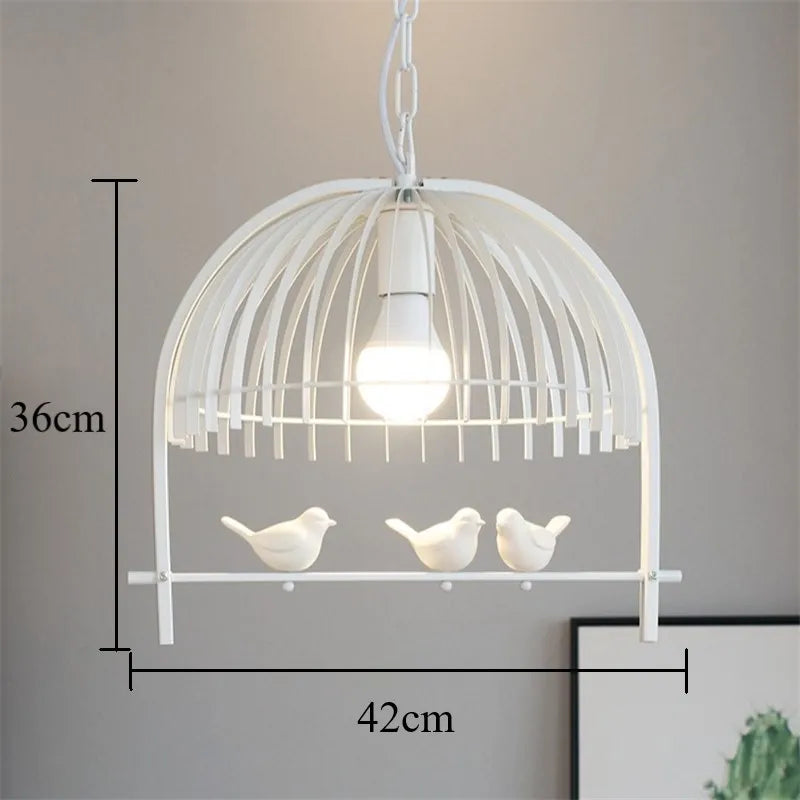 Modern iron bird pendant light for home décor