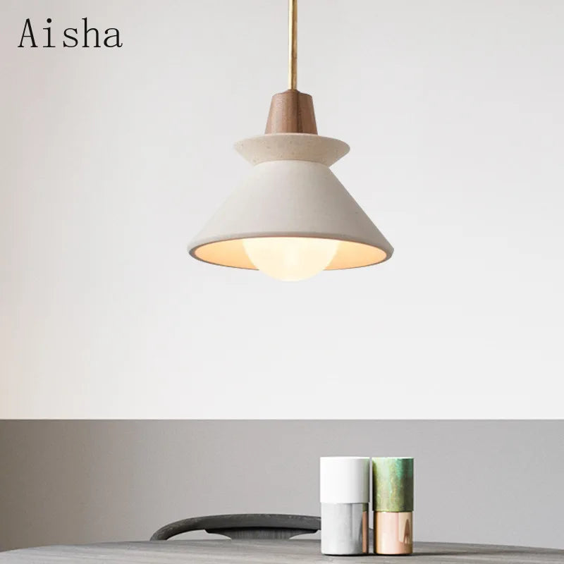 Nordic cement pendant light for creative spaces