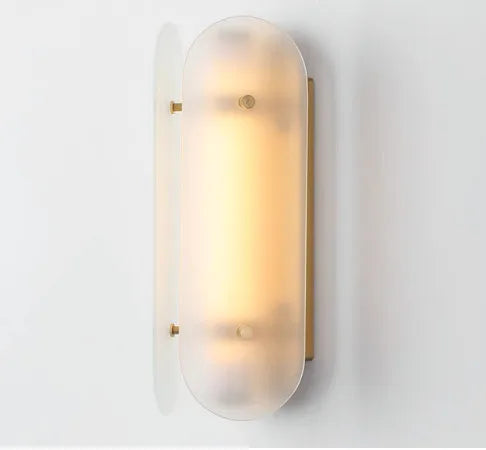 Modern nordic designer glass and mirror decorative wall light
