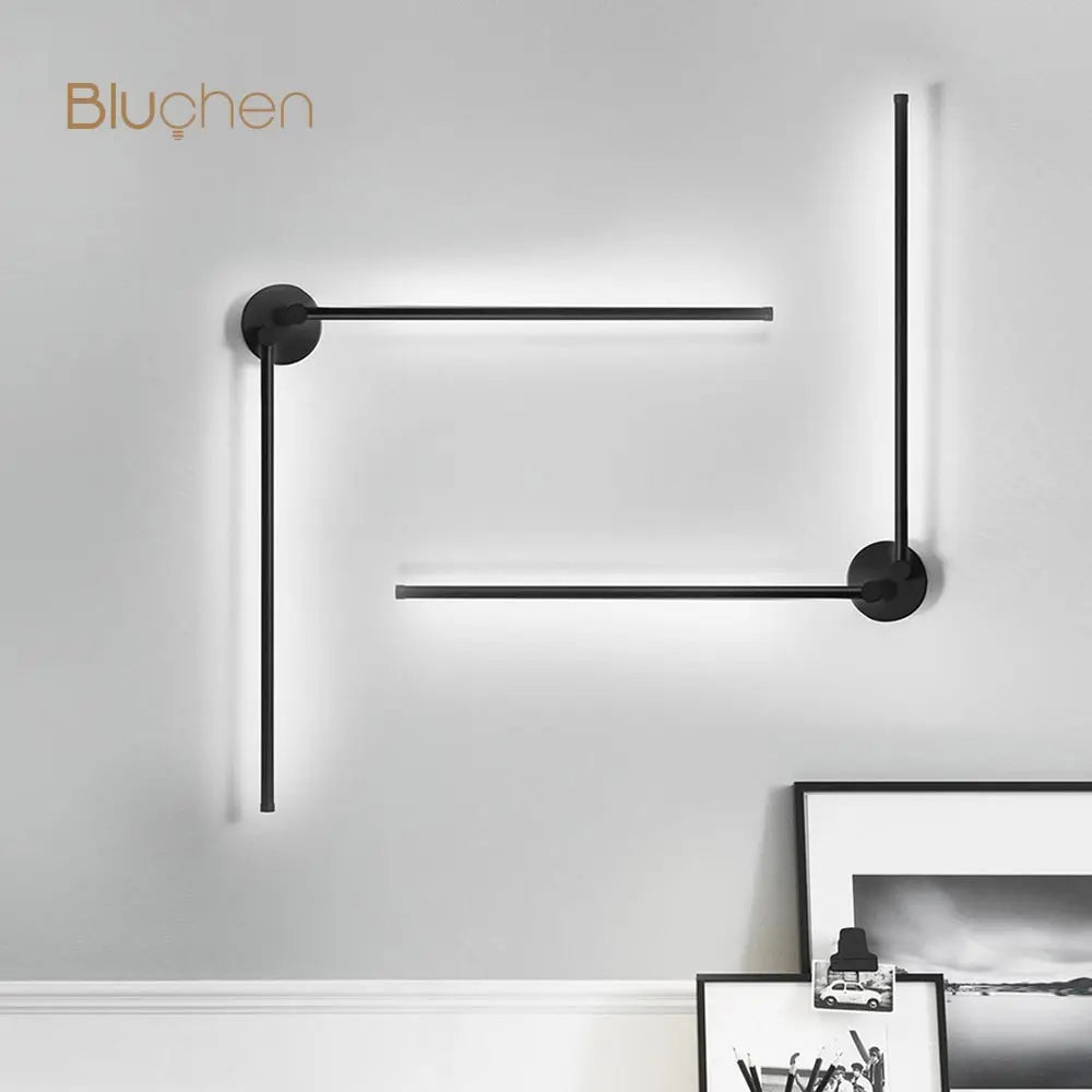 Modern rotatable LED wall light for sofa background
