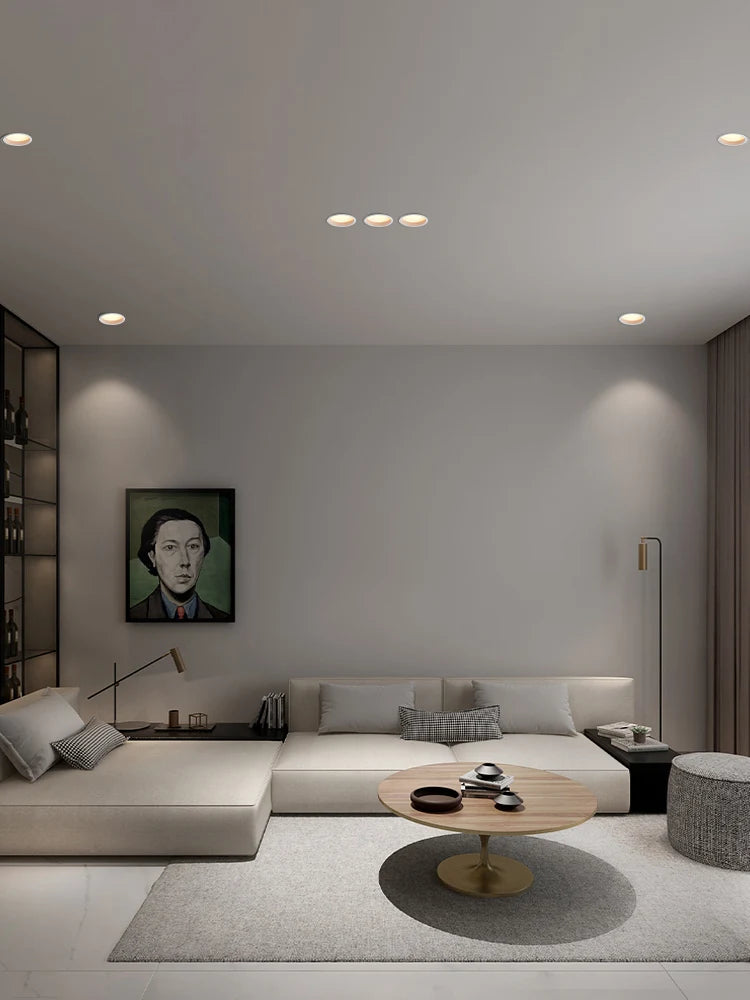Led recessed downlight round panel lamp indoor lighting