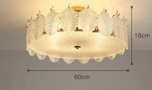 Modern glass ceiling light for elegant interiors