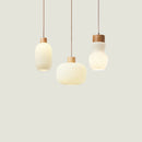 Soft retro Japanese-style chandelier for restaurant and inn