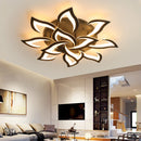 Acrylic flower ceiling light with LED petals