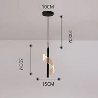 Modern nordic design acrylic pendant light for restaurant
