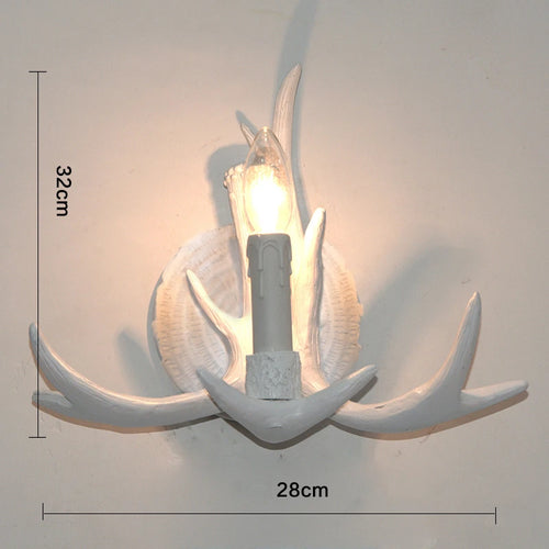 applique murale led en forme de bois de cerf en résine décorative - vue 9 sur 8