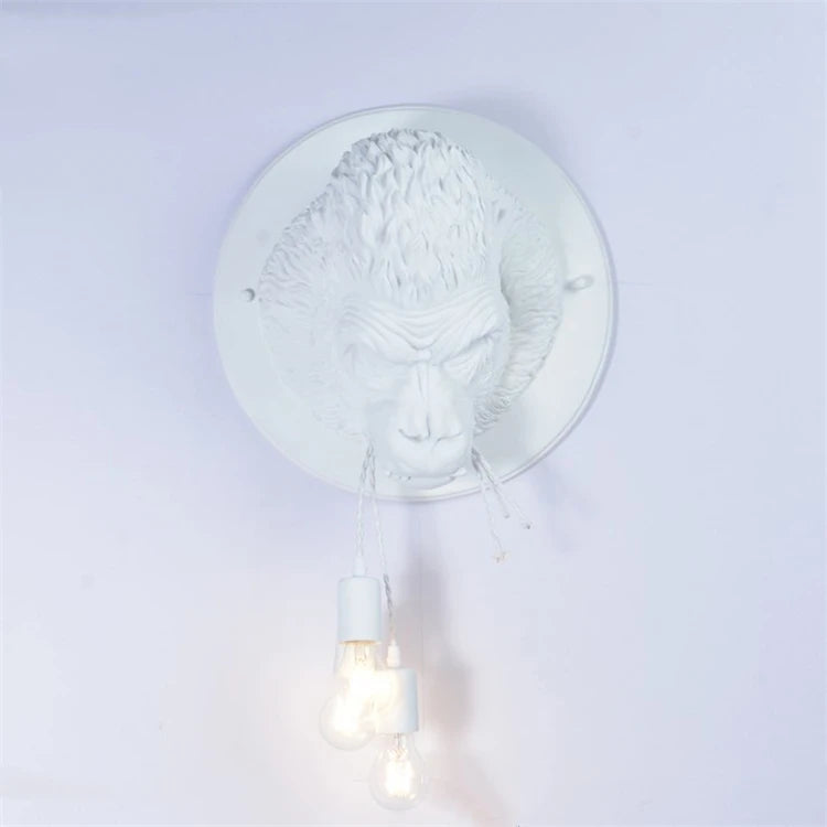 Nordic decorative wall light with quirky gorilla designs - vue 6 sur 7