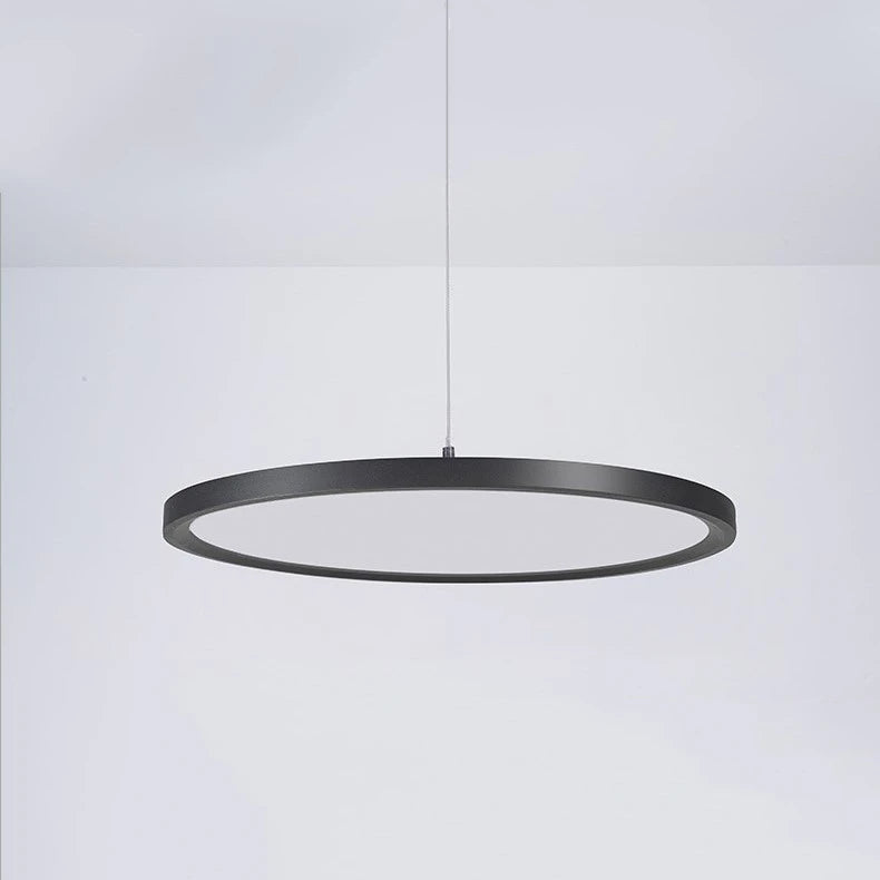 Simple nordic round iron LED pendant light