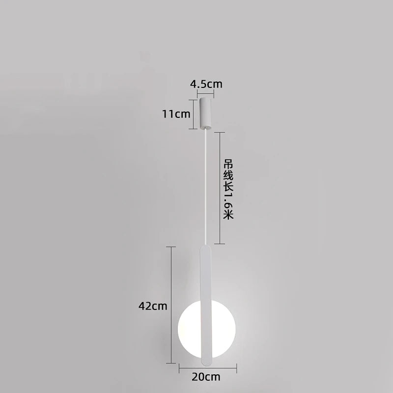 modern led pendant light for elegant interior decoration - vue 7 sur 12