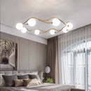Modern white glass chandelier artistic decoration for interiors