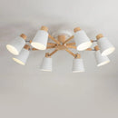 Simple modern solid wood Nordic chandelier