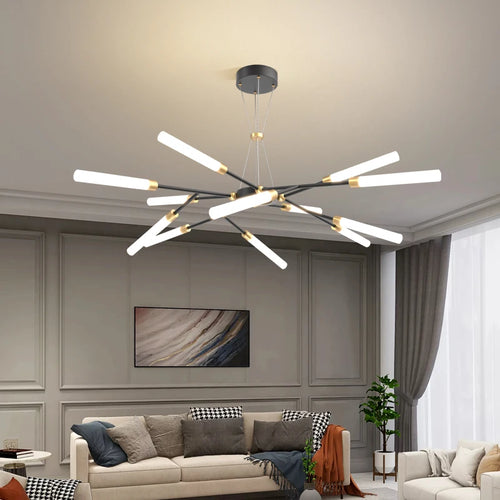 Modern decorative LED ceiling light for all interiors - vue 3 sur 9