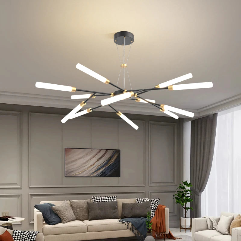 Modern decorative LED ceiling light for all interiors - vue 3 sur 9