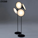 Nordic double head modern iron floor lamp