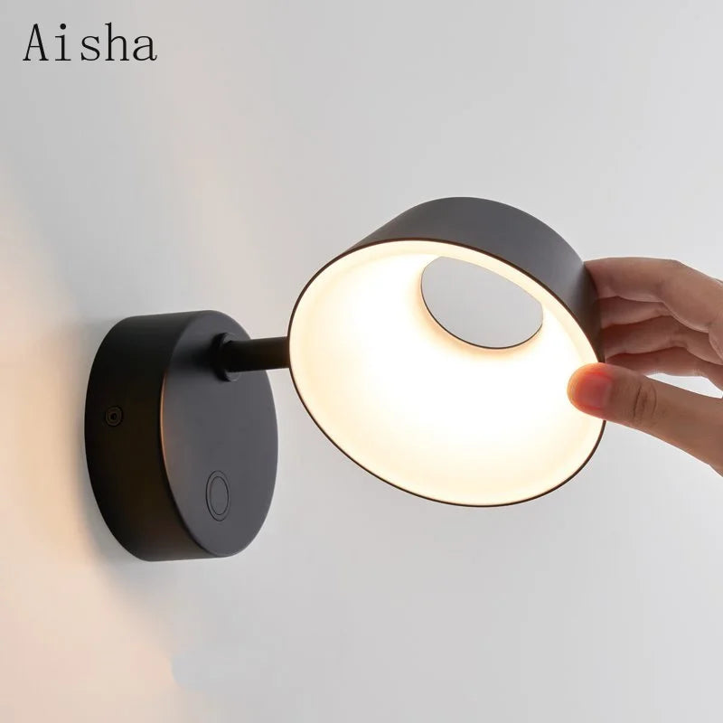 Modern nordic creative rotatable LED wall light