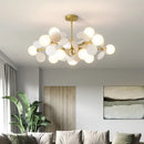 Colourful acrylic glass globe LED chandelier for children