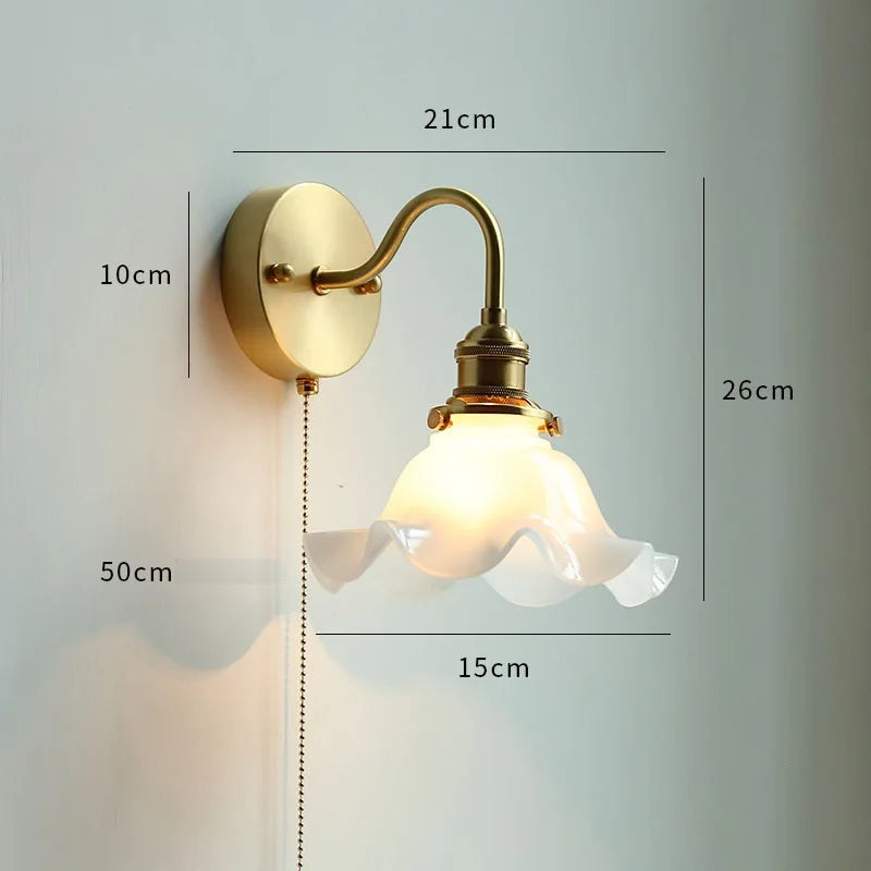 Modern nordic copper LED wall light - vue 23 sur 23