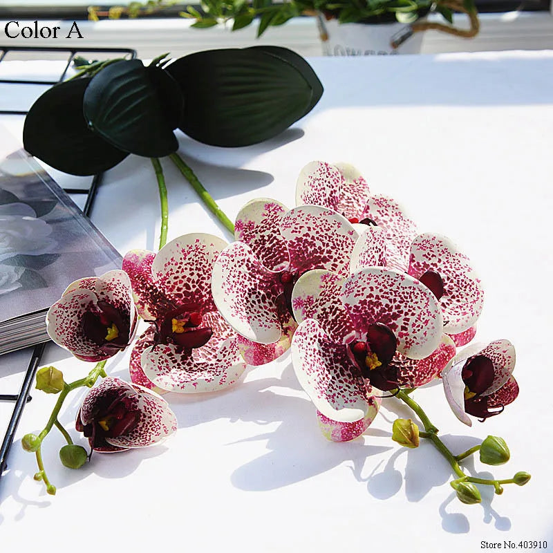 Luxury latex orchid for wedding and event decoration
