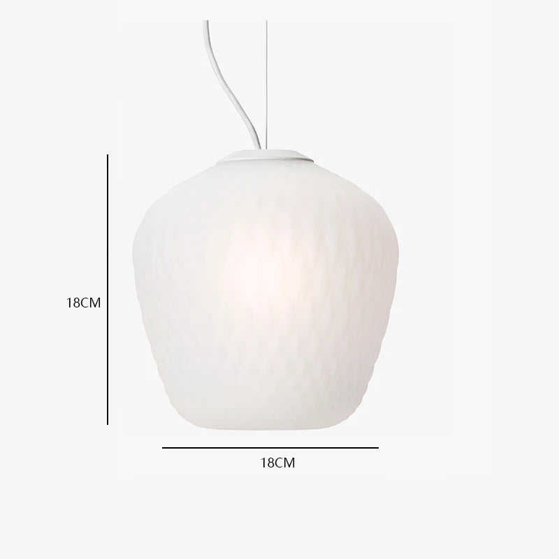 Nordic retro glass pendant light for interior decoration