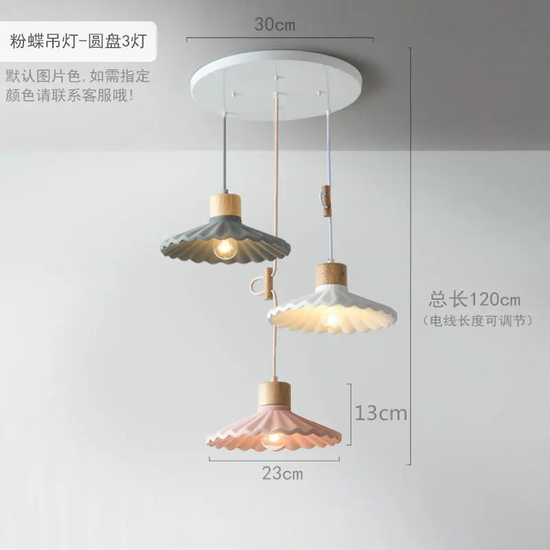 Modern single nordic style cement LED pendant light