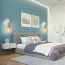 Animal design wall light – elephant and deer for children