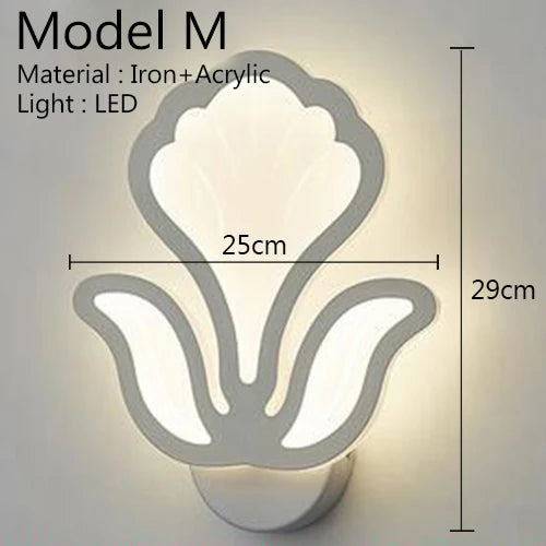 Modern acrylic wall light in American style for elegant interiors - vue 20 sur 23