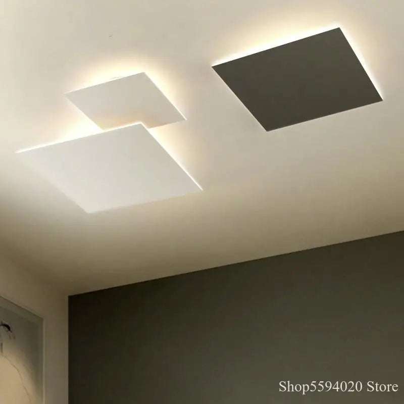 Modern square LED ceiling light for elegant interior decor