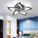 Acrylic flower ceiling light with LED petals