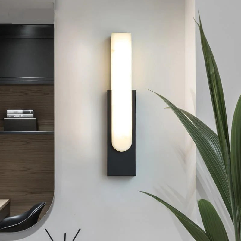 Nordic luxury decorative marble LED wall light