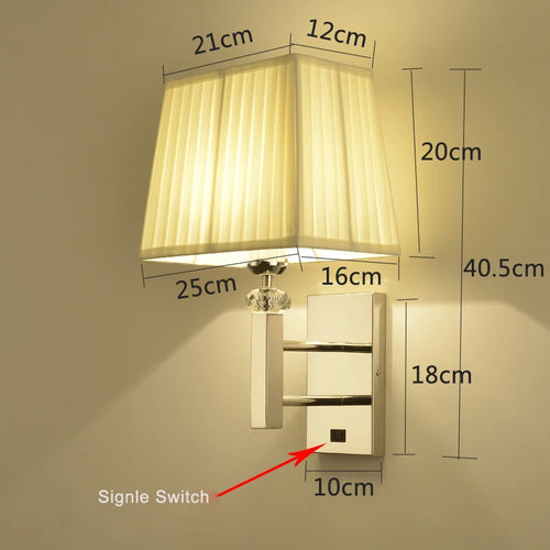 Modern LED wall light in stainless steel for interior decoration - vue 9 sur 8