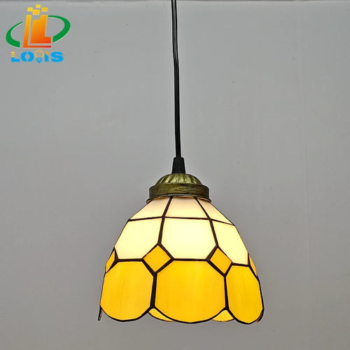 Tiffany style glass chandelier for elegant interior decoration - vue 13 sur 13